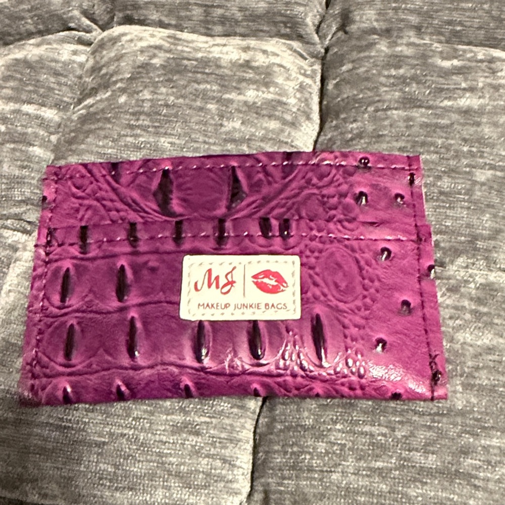 Makeup Junkie Purple Card Holder